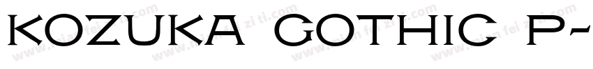 kozuka Gothic P字体转换